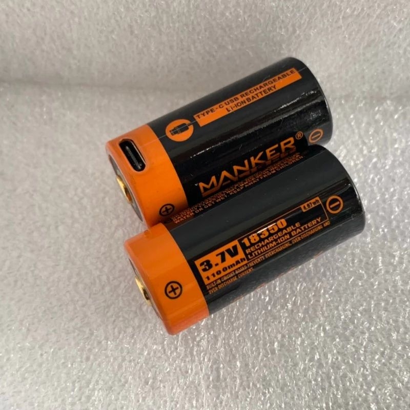 Pin sạc 18350 3.7v 1100mah chính hãng Manker