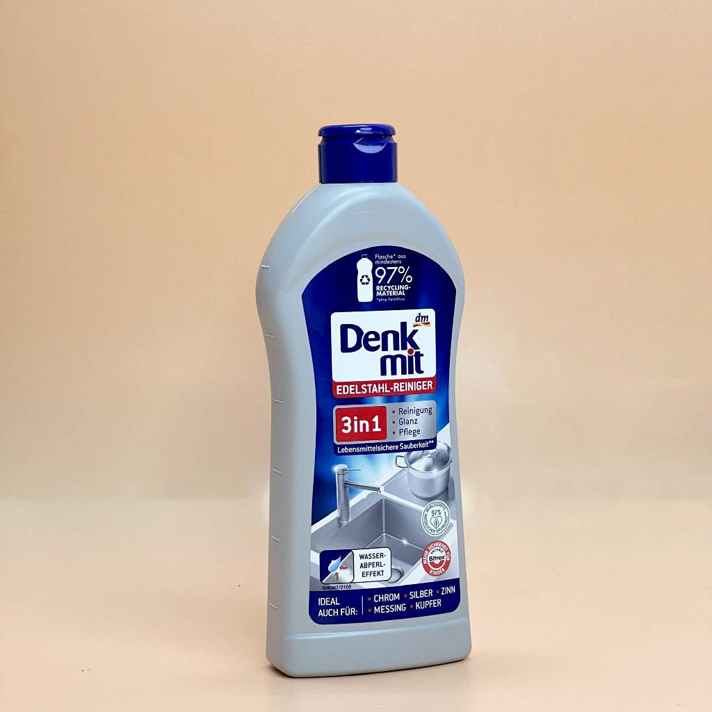 Dung dịch tẩy rửa Inox 300ml Denkmit  tẩy sạch các mảng bám trên mặt inox