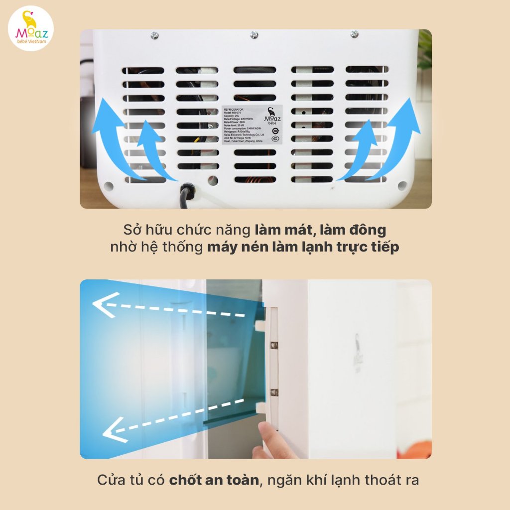 TỦ LẠNH MINI MOAZ BÉBÉ MB – 074