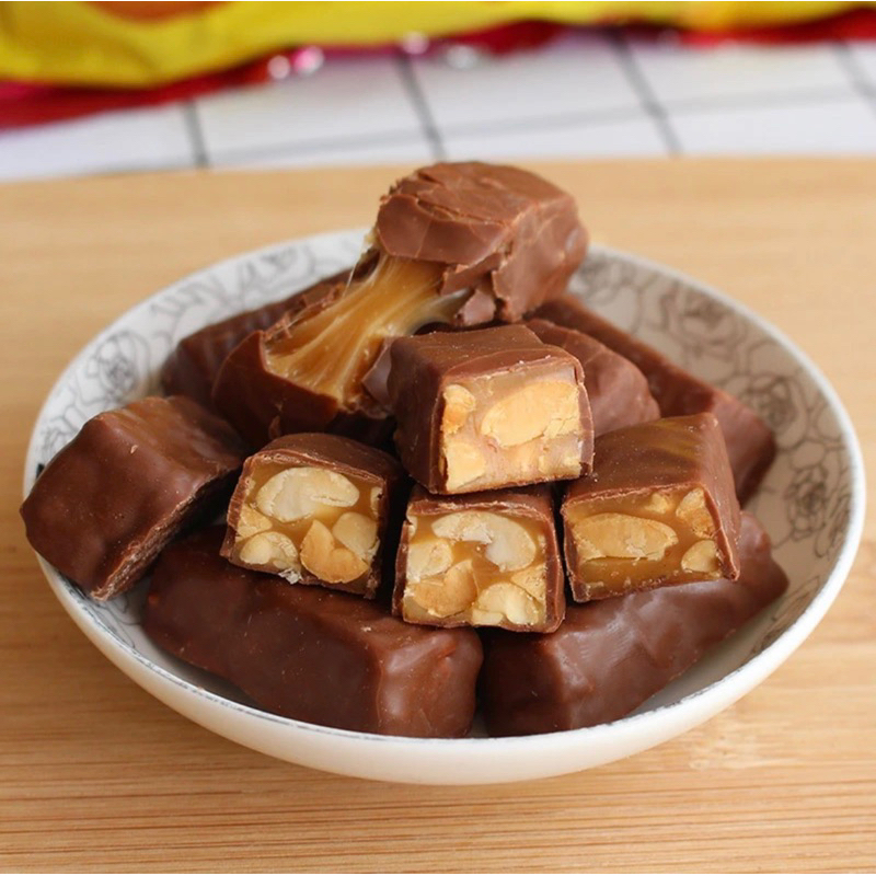 Kẹo Socola Đậu Phộng Mạch Nha Thơm Ngon Gói 500g