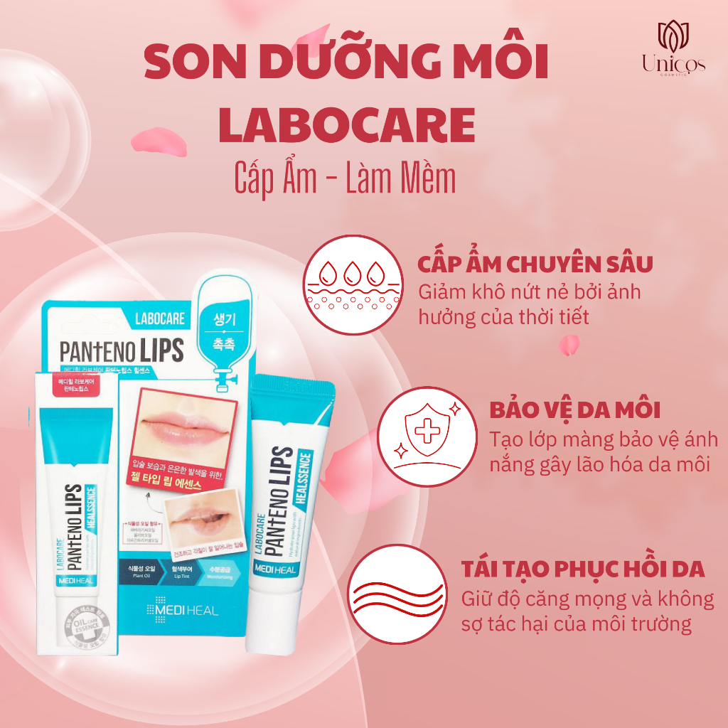 Son Dưỡng Môi Labocare Giảm Thâm - Dưỡng Môi Giảm Tình Trạng Khô Nứt - Son Dưỡng Có Màu Giúp Cải Thiện Môi