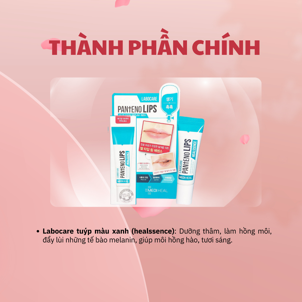 Son Dưỡng Môi Labocare Giảm Thâm - Dưỡng Môi Giảm Tình Trạng Khô Nứt - Son Dưỡng Có Màu Giúp Cải Thiện Môi