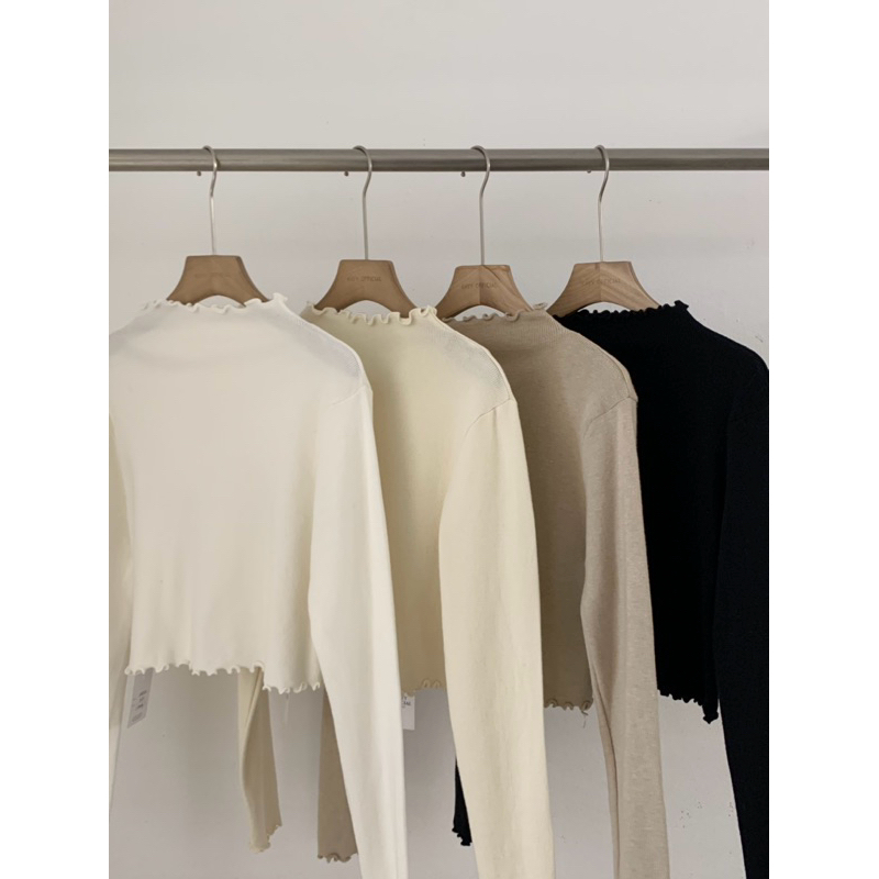 KAYY. Áo len cổ 3p viền sóng _ A3032