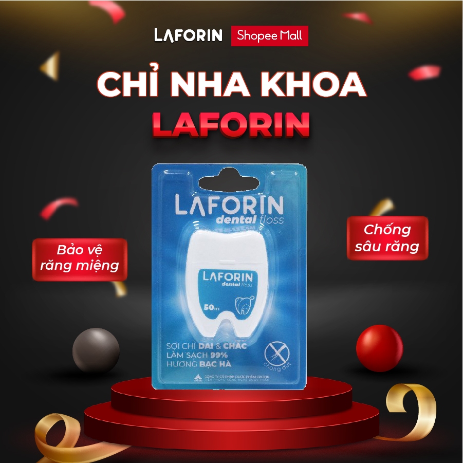 Chỉ nha khoa Laforin bảo vệ răng miệng chống sâu răng