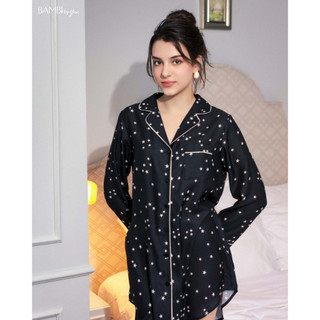 Bộ ngủ nữ chính hãng bambi - set ms. elegance 1141