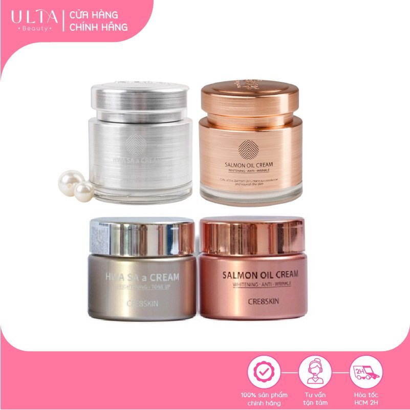 Kem Dưỡng Trắng Da Chiết Xuất Dầu Cá Hồi Cre8skin Hwa Sa A Cream  ​