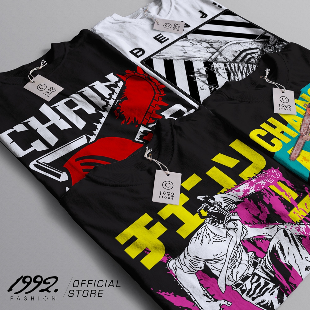 Áo thun Chainsaw Man Pochita Kawaii Art ngắn tay