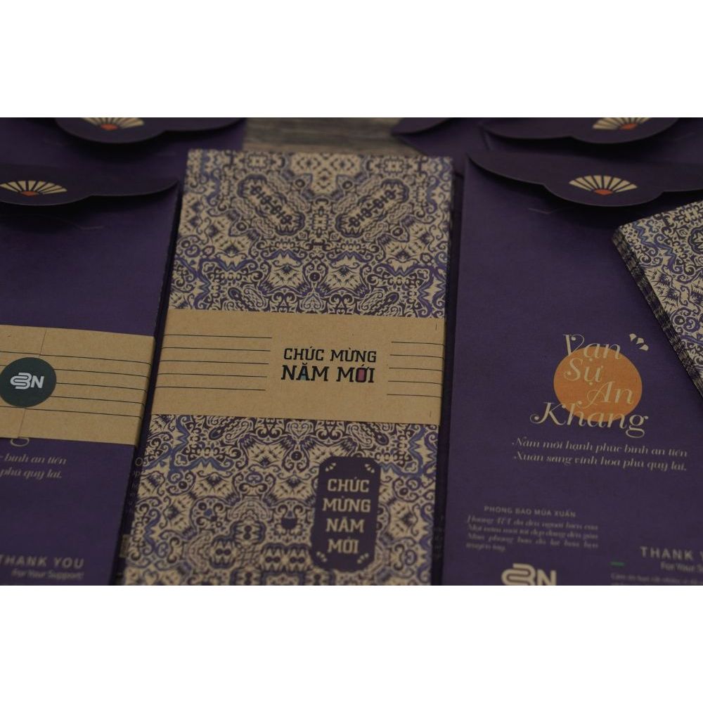 XẤP 10C LÌ XÌ GIẤY PATTERN KRAFT 120