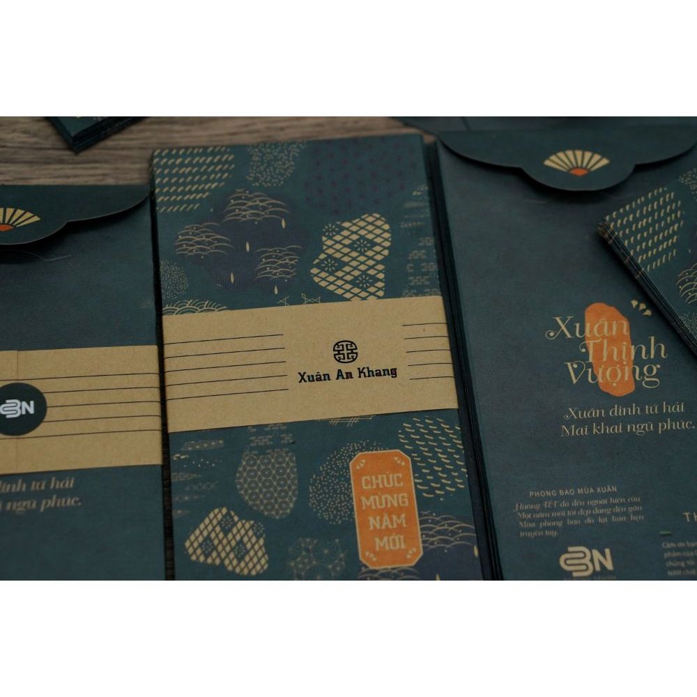 XẤP 10C LÌ XÌ GIẤY PATTERN KRAFT 120