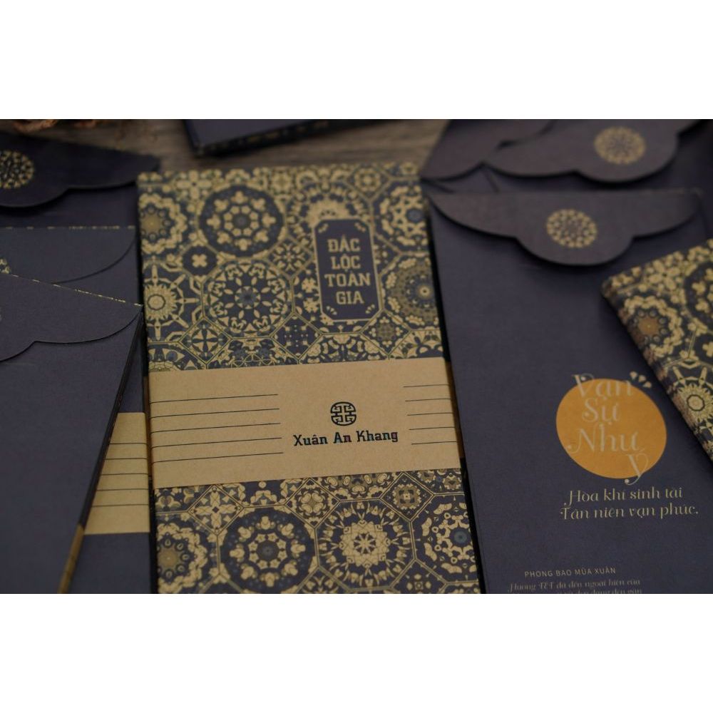 XẤP 10C LÌ XÌ GIẤY PATTERN KRAFT 120