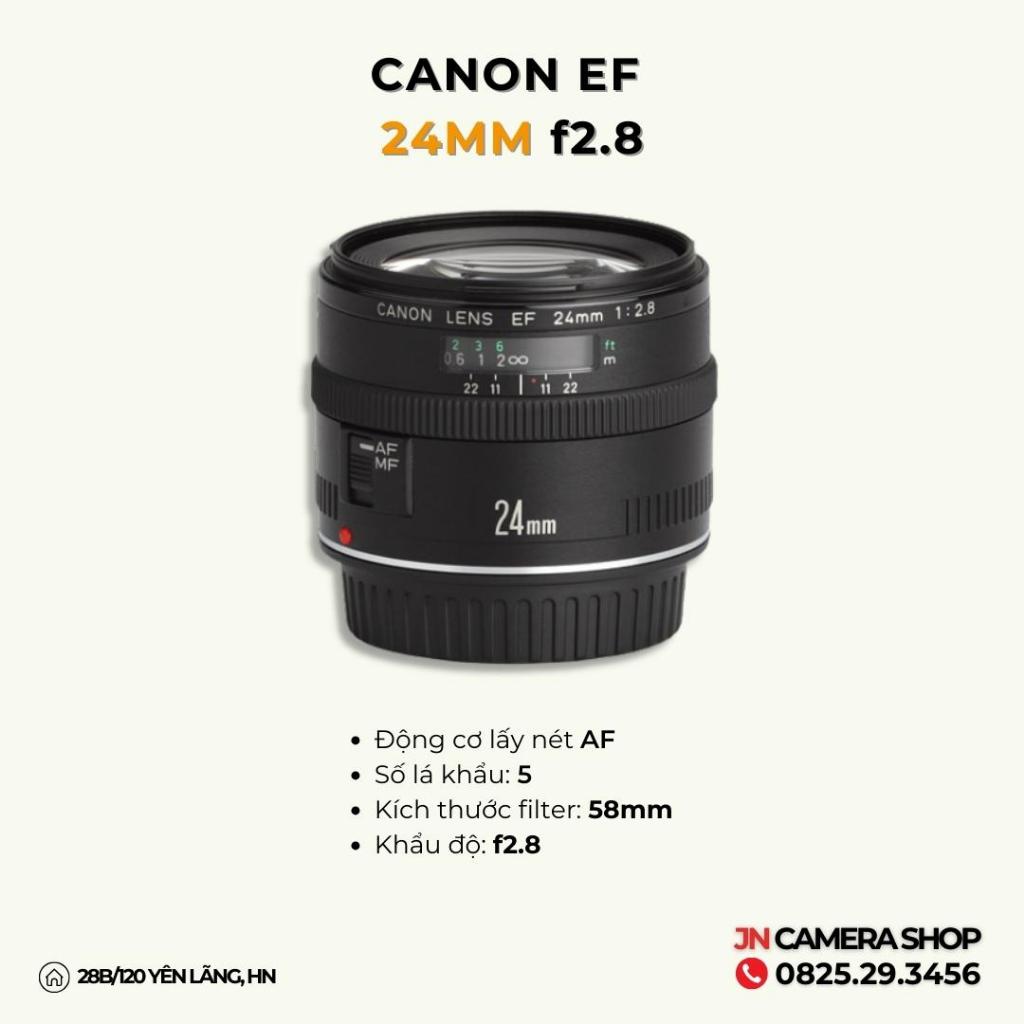 Ống kính Canon EF 24mm f2.8 mới 95%