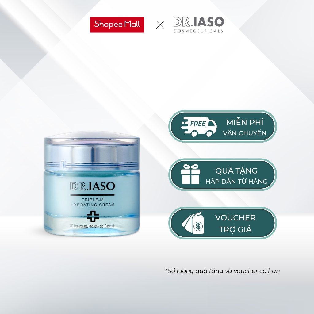 D08 Kem dưỡng ẩm 3 cấp độ Dr IASO Triple-M Hydrating Cream 45ml