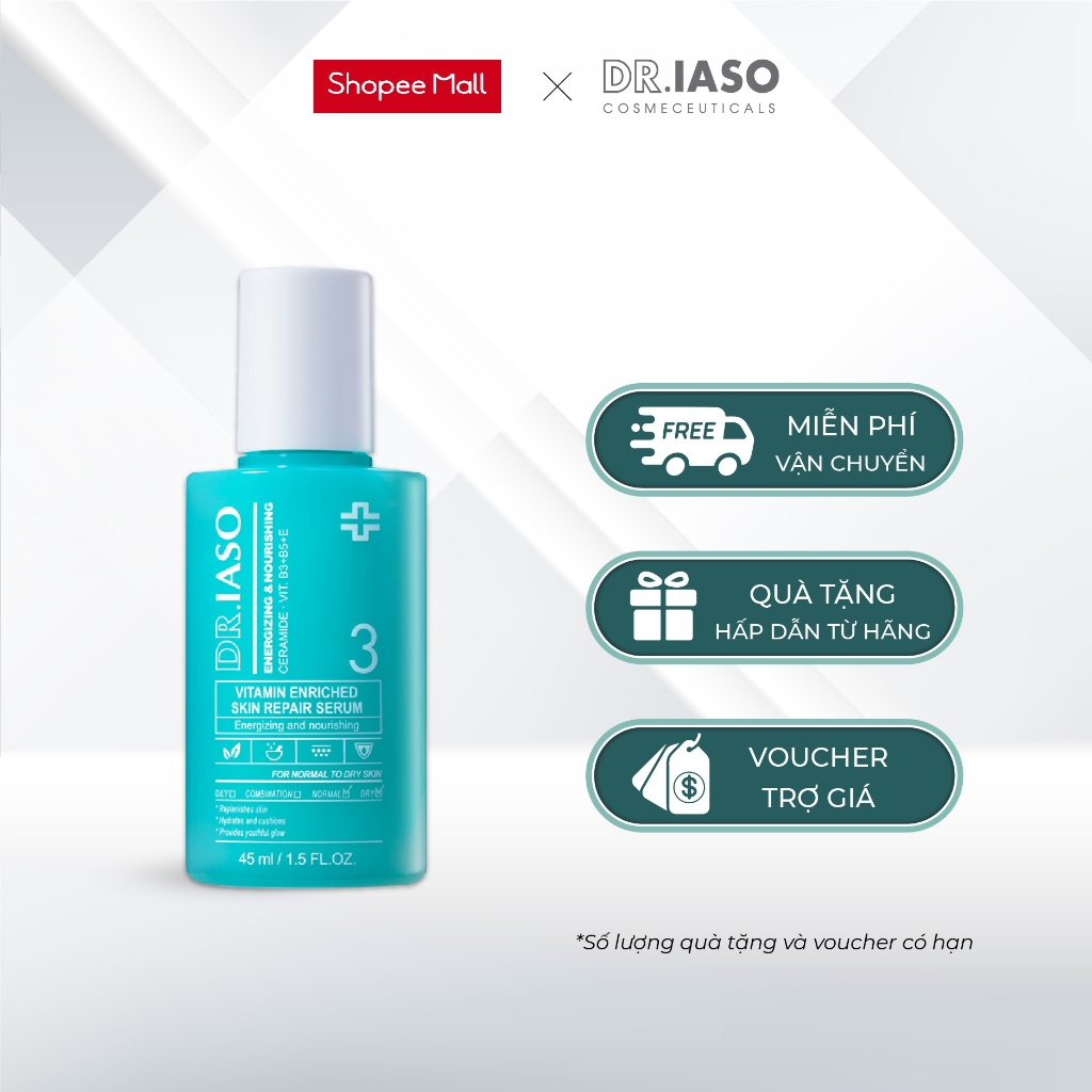 D36 Tinh Chất Vitamin Sáng Da Dr IASO VITAMIN ENRICHED SKIN REPAIR SERUM 45ml