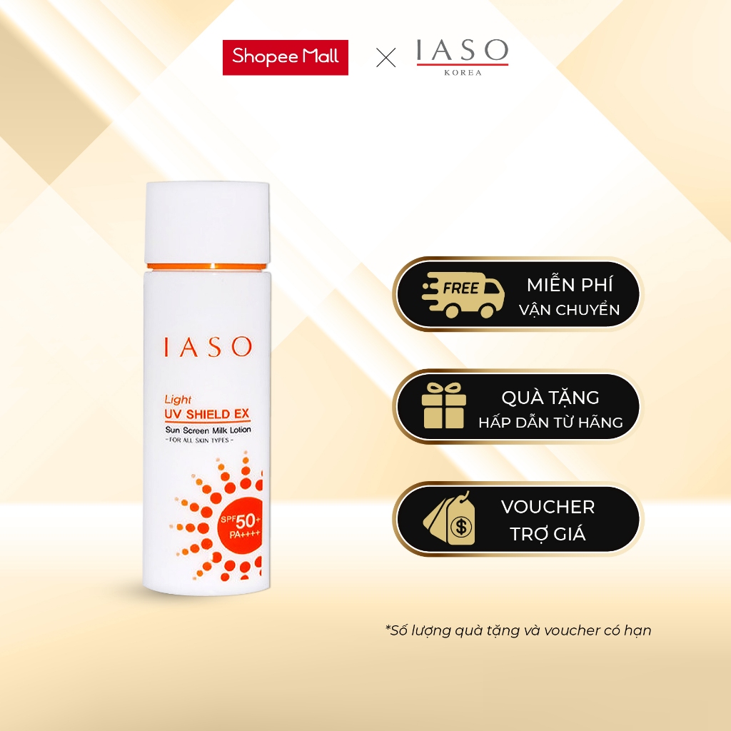 I71 Sữa chống nắng IASO Uv Shield Ex Spf50+/Pa++++ 70ml
