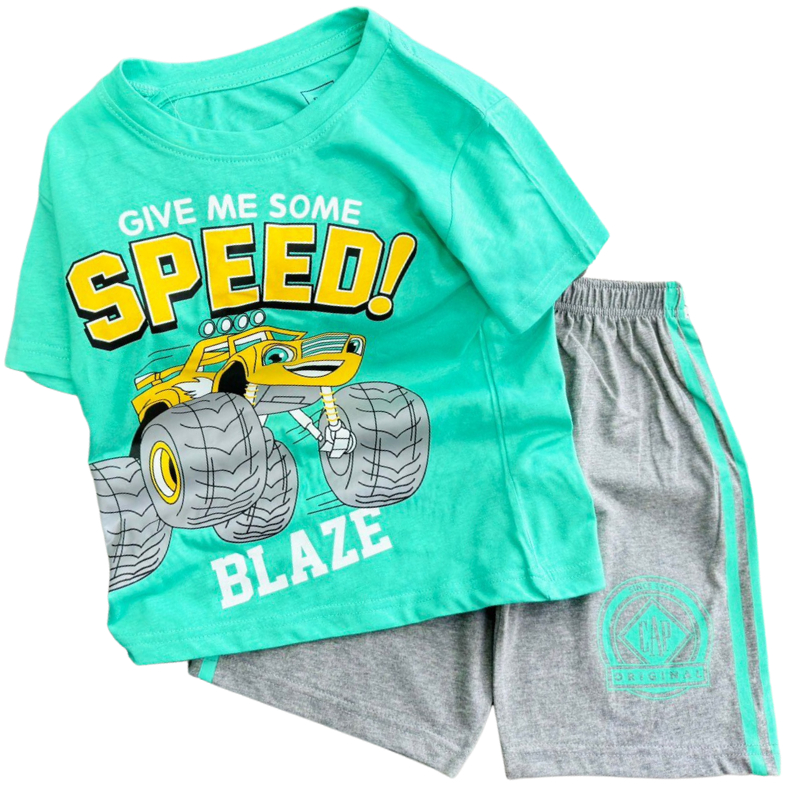 Đồ bộ cotton bé trai size đại 11-40 kg set bộ quần áo ngắn tay cho bé trai mặc mát in hoạt hình game động vật Homie Kids