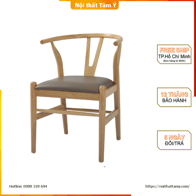 Ghế Wishbone✌FREE SHIP HCM✌Ghế Ăn Cao cấp Thương hiệu Nội Thất Tâm Ý