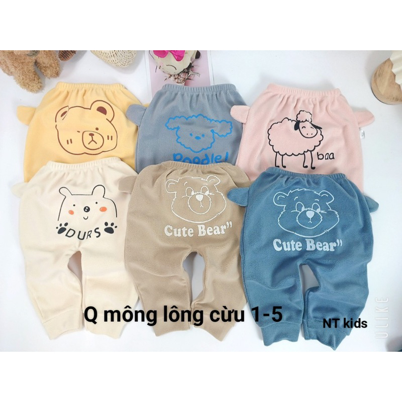 Quần nỉ hình thú