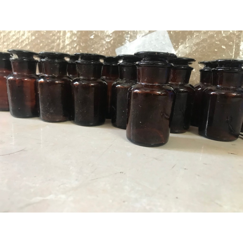 Chai lọ thủy tinh nút mài nắp đậy MIỆNG RỘNG 60ml125ml, 250ml, 500ml 1000ml đựng hóa chất, dược liệu, thực phẩm,mỹ phẩm