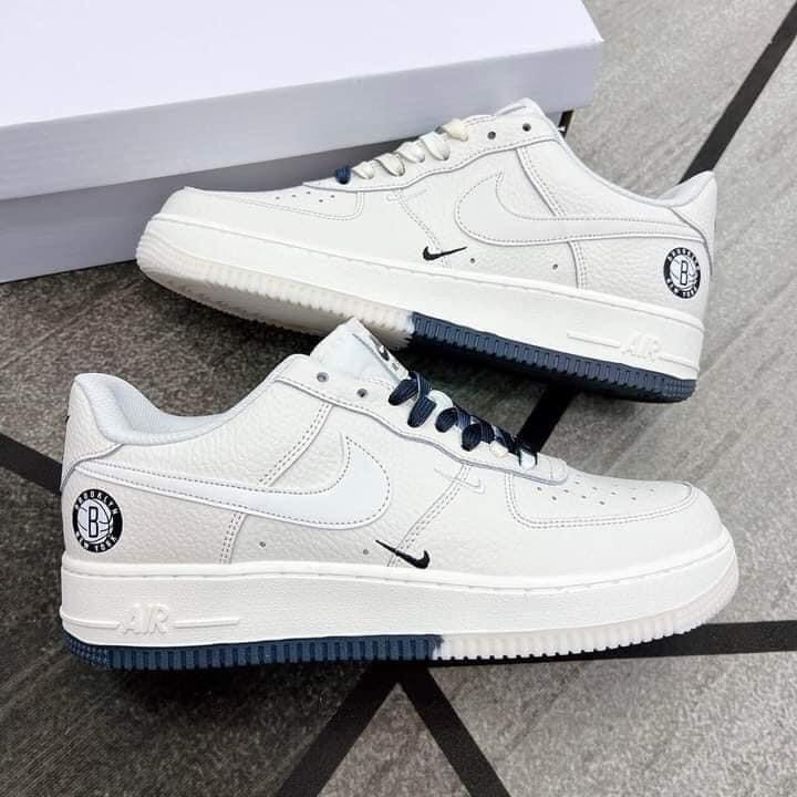Giày AF1 dây thừng âm dương canvas Giày sneaker af1  vạch đen móc xám mũi đen cao cấp nam nữ
