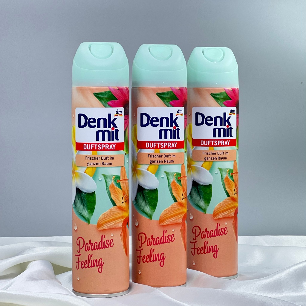 Bình xịt thơm phòng Denkmit 300ml hương hoa khử mùi hàng chuẩn nội địa Đức chính hãng 100% - EU Choice