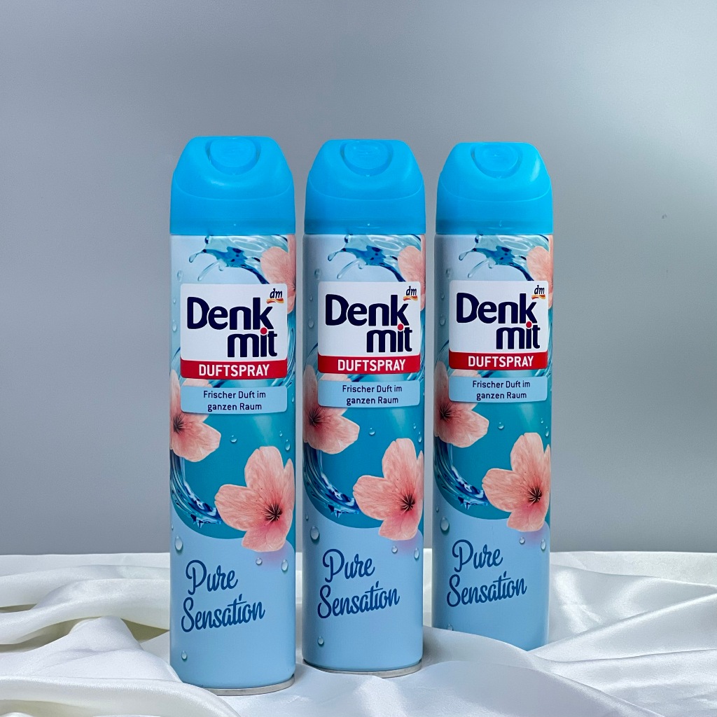 Bình xịt thơm phòng Denkmit 300ml hương hoa khử mùi hàng chuẩn nội địa Đức chính hãng 100% - EU Choice