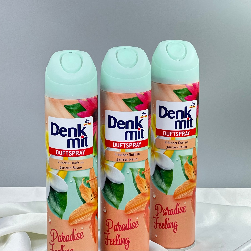 Bình xịt thơm phòng Denkmit 300ml hương hoa khử mùi hàng chuẩn nội địa Đức chính hãng 100% - EU Choice