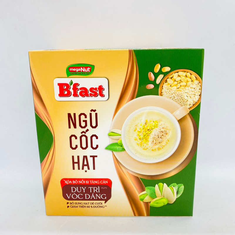 Ngũ Cốc Hạt B'Fast Duy Trì Vóc Dáng Thêm Hạt Dẻ Cười 308G