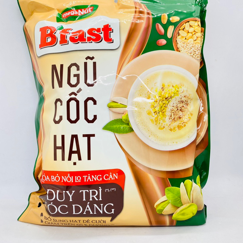 Ngũ Cốc Hạt B'Fast Duy Trì Vóc Dáng Thêm Hạt Dẻ Cười 308G