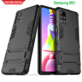 Ốp lưng Samsung Galaxy A51 / A71 / Samsung M51 chống sốc Iron Man giá đỡ xem phim cao cấp