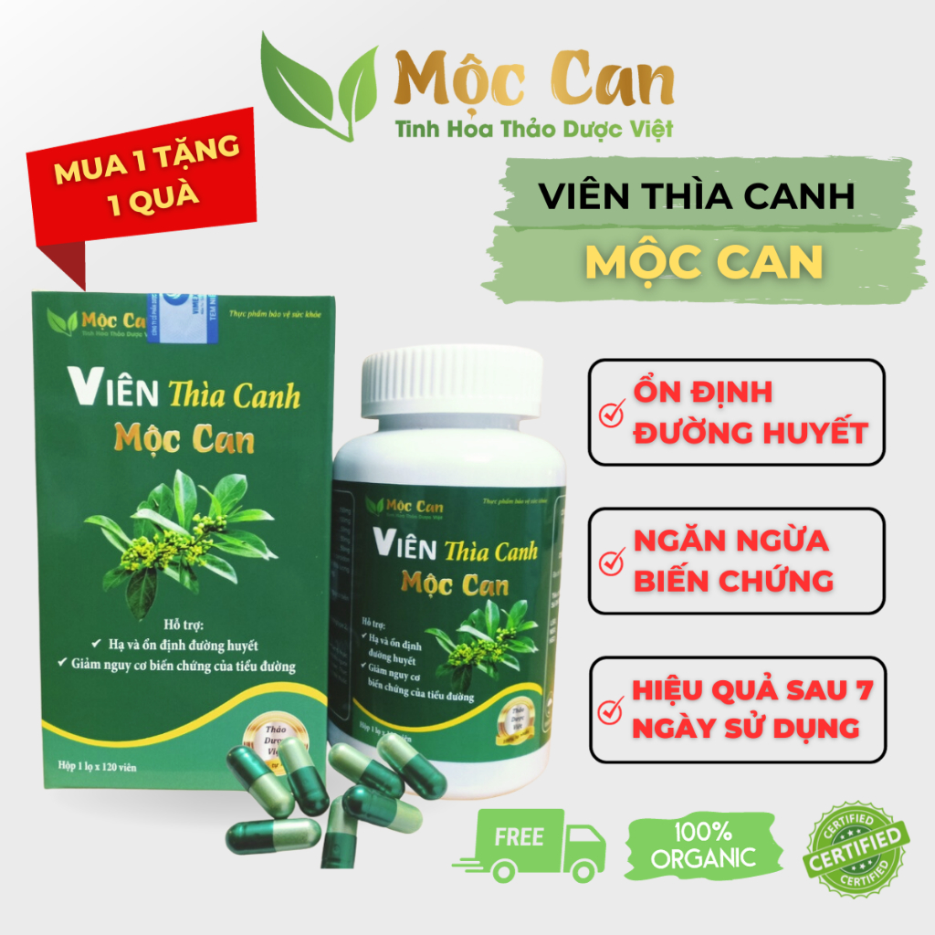 Viên hạ đường huyết Thìa Canh Mộc Can