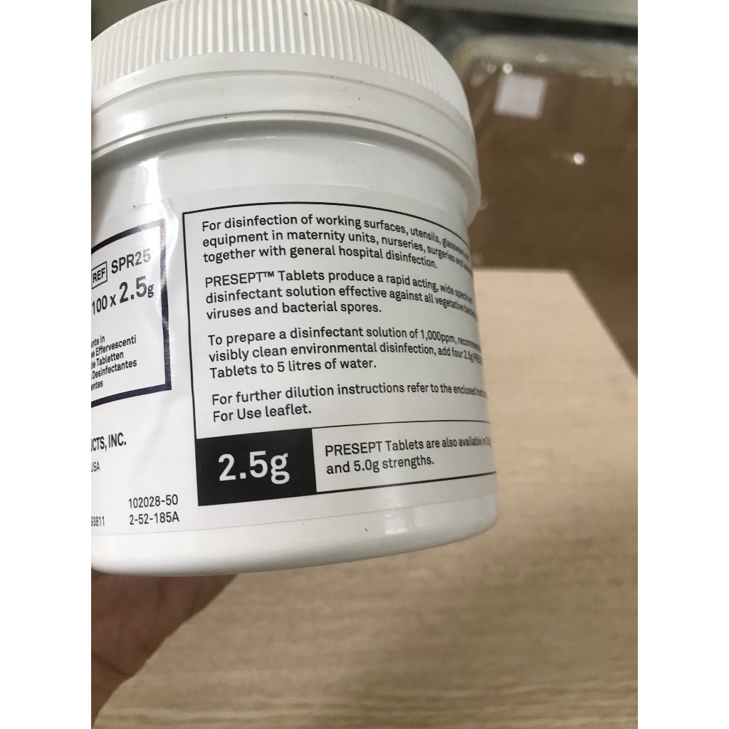 Viên Sát Khuẩn Presept 2.5g(100 viên/1hộp)