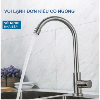Vòi Rửa Chén Inox 304 Không Gỉ Ống Phi 18