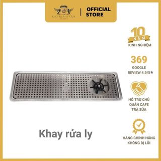 Khay rửa ly âm bàn quầy bar hình chữ nhật - Bằng inox không gỉ, Siêu Bền, Sang trọng