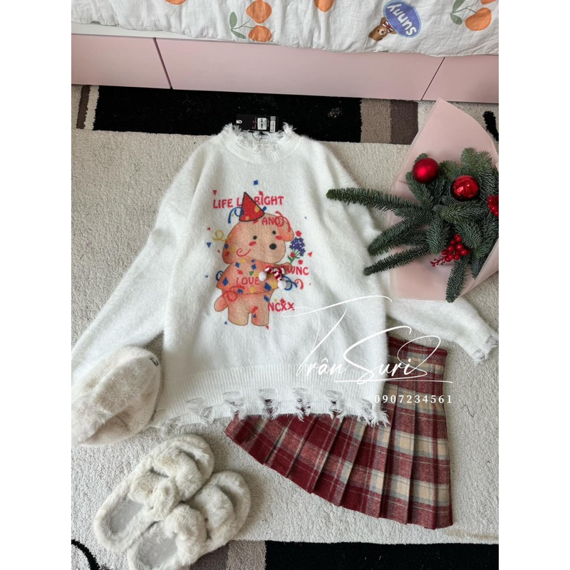 CHÂN VÁY XẾP LI CARO