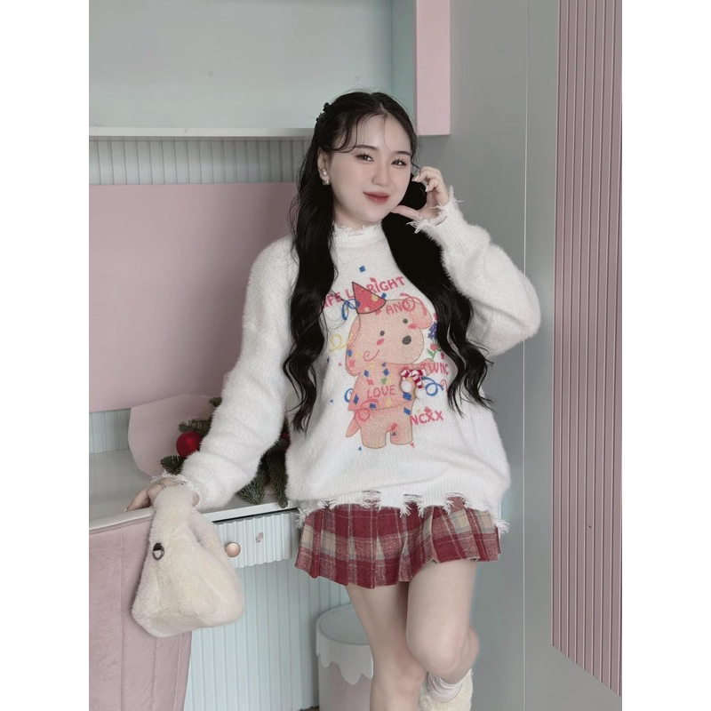 CHÂN VÁY XẾP LI CARO