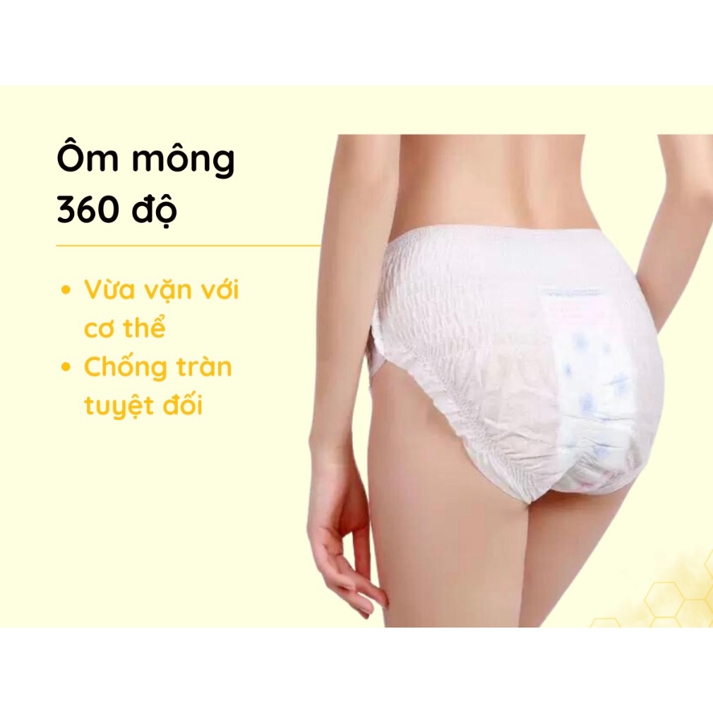 Băng vệ sinh dạng quần WAI túi 5 cái size S/M và L/XL hàng cao cấp Beecorner