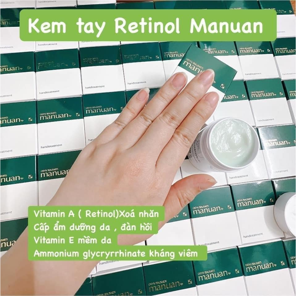 Kem dưỡng da tay retinol Manuan 83gr