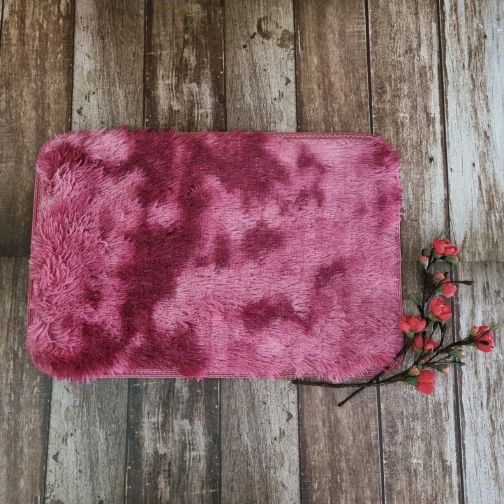 Thảm lau chân, thẩm chùi chân lông loang, deco trang chí cực đẹp