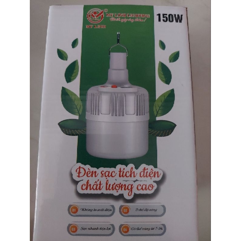 Đèn tích điện Mỹ Linh 150w mẫu mới , Đèn tích điện