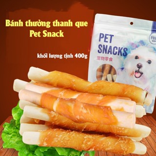 Bánh thanh que cho chó Pet Snack 400g - đổ ăn vặt cho chó mèo thanh que