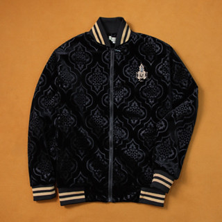 Áo khoác bomber cho nam nữ mặc cặp màu đen huyền đẹp