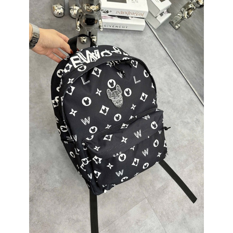 Balo lifework vải dù 2 màu đeo vai unisex