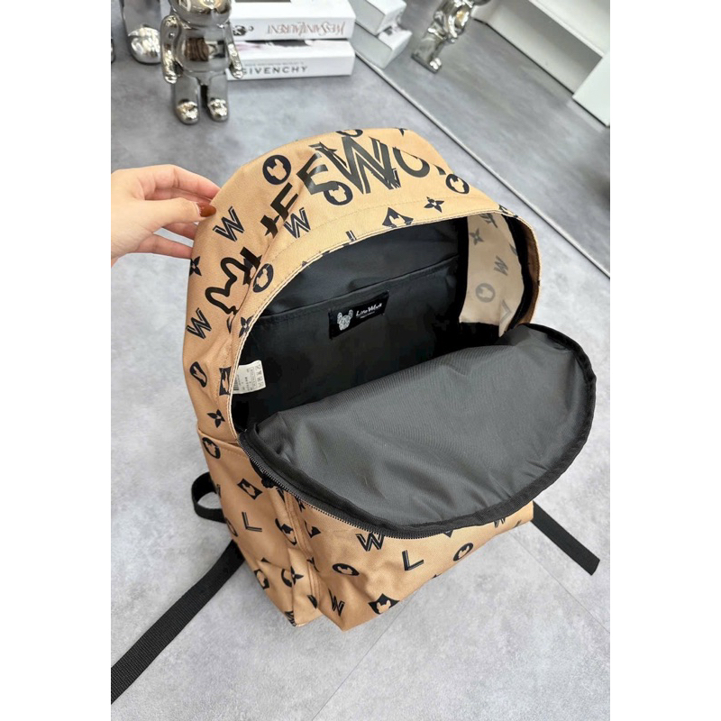 Balo lifework vải dù 2 màu đeo vai unisex