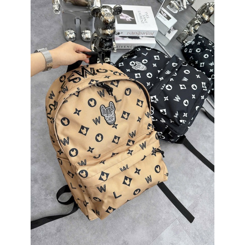 Balo lifework vải dù 2 màu đeo vai unisex