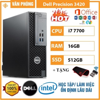 Máy Tính Để Bàn Dell  Core i7 7700 Ram 16GB DDR4 Ổ Cứng SSD 512GB Bảo Hành 12 Tháng