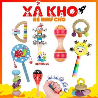 Đồ Chơi Sơ Sinh Bằng Gỗ An Toàn,Lục Lạc Xúc Xắc Âm Thanh Thu Hút Em Bé Món Quà Thôi Nôi Ý Nghĩa