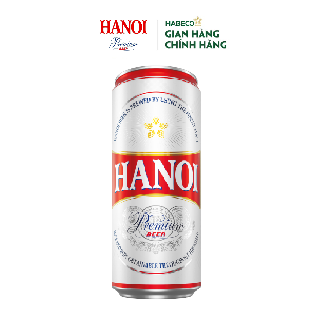 HỎA TỐC HÀ NỘI - COMBO 2 Thùng 24 lon Bia Hanoi Premium - HABECO