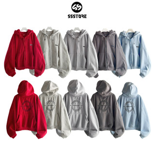 Áo Khoác Hoodie Form Boxy Dessuu Túi Ngược Nhiều Màu Nam Nữ Tay Phồng