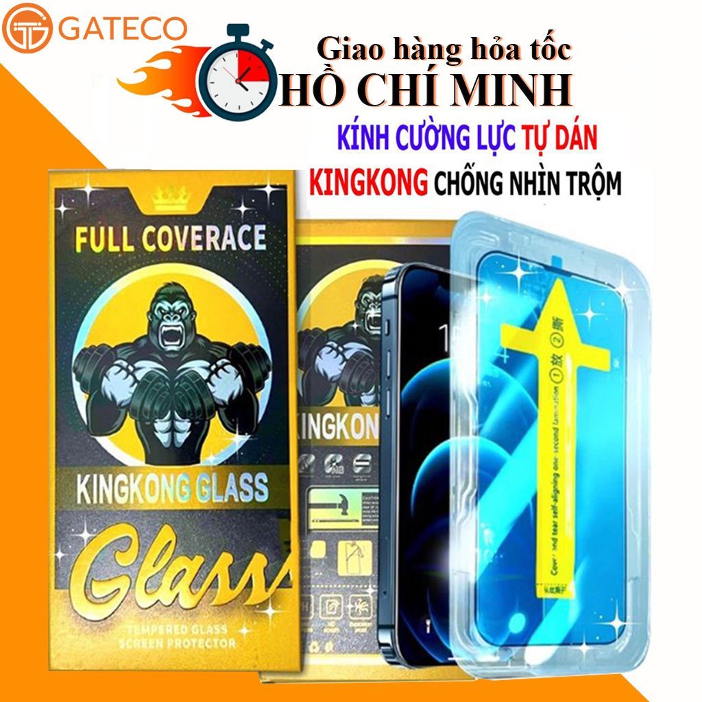 Cường Lực Iphone Tự Dán Chống Nhìn Trộm Kingkong  ip 15Promax 14 Promax 13 Pro Max 11Promax Xsmax 11 X Xr 7Plus  14