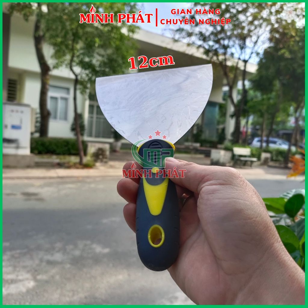 Cây Xút Bột Trét Tường 12cm Minh Phát, Xủi Tường Inox 201 Sơn Nước